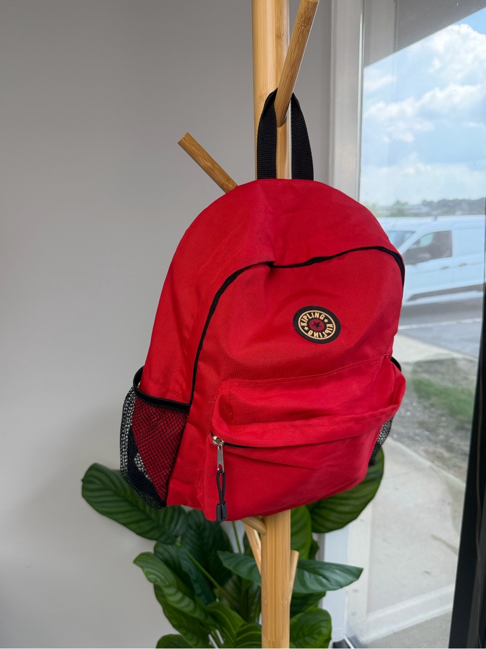 Kipling Red Daypack Backpack - Picture 2 of 9